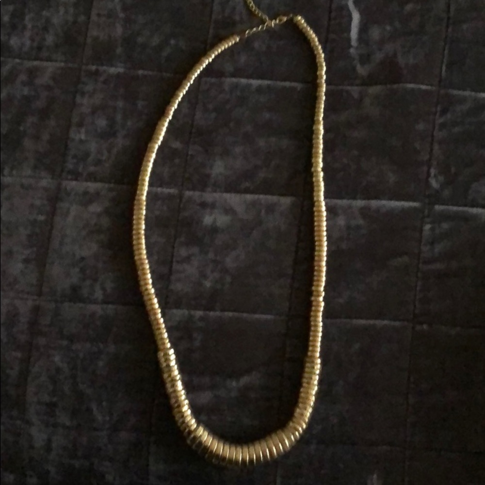 Gold Anthropologie Statement Necklace